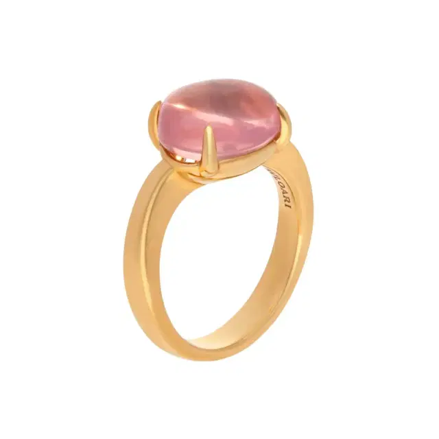 Bulgari Bulgari Mediterranean Eden 18K Yellow Gold Pink Sapphire Ring 346952 - by The Solist