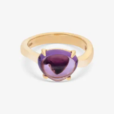 Bulgari Bulgari Sassi 18K Yellow Gold Purple Amethyst Ring 346923 - by The Solist | Thumbnail 2 Bulgari Bulgari Sassi 18K Yellow Gold Purple Amethyst Ring 346923 - by The Solist | Thumbnail 2