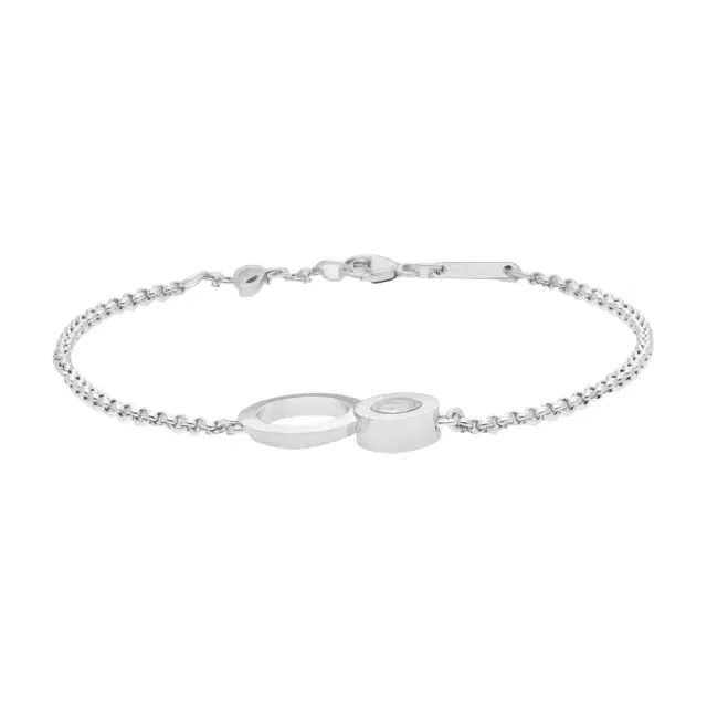 Chopard Chopard Happy 8 18K White Gold Diamond Chain Bracelet by The Solist