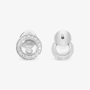 Chopard Chopard Happy Diamonds Icons 18K White Gold Diamond Stud Earrings by The Solist | Thumbnail 3 Chopard Chopard Happy Diamonds Icons 18K White Gold Diamond Stud Earrings by The Solist | Thumbnail 3