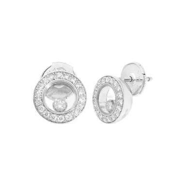 Chopard Chopard Happy Diamonds Icons 18K White Gold Diamond Stud Earrings by The Solist | Thumbnail 1 Chopard Chopard Happy Diamonds Icons 18K White Gold Diamond Stud Earrings by The Solist | Thumbnail 1