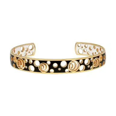 Damiani Damiani Damianissima 18K Rose Gold & Ceramic Diamond Cuff Bracelet by The Solist | Thumbnail 1