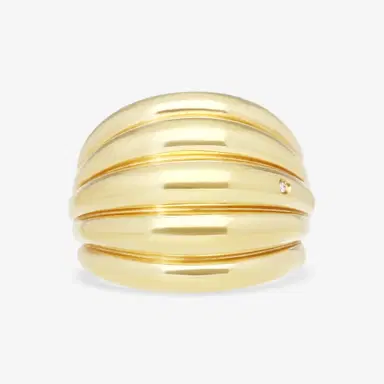Damiani Damiani 18K Yellow Gold Diamond Band Ring 20076810 - by The Solist | Thumbnail 2