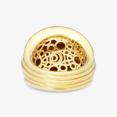 Damiani Damiani 18K Yellow Gold Diamond Band Ring 20076810 - by The Solist | Thumbnail 3