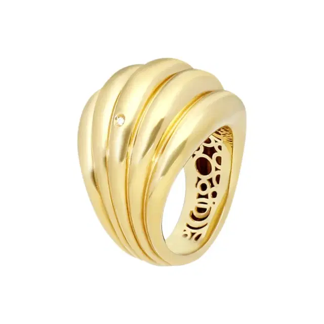 Damiani 18K Yellow Gold Diamond Band Ring 20076810 - by The Solist