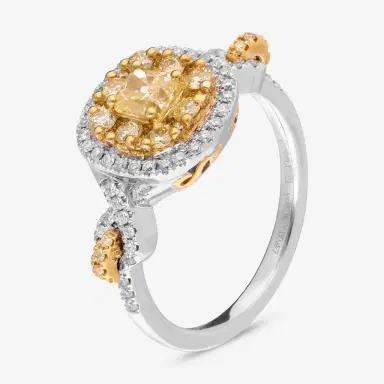 Gregg Ruth Gregg Ruth 18K Gold, 0.47ct. Fancy Yellow Diamond and White Diamond Engagement Ring Sz. 6.5 by The Solist | Thumbnail 2
