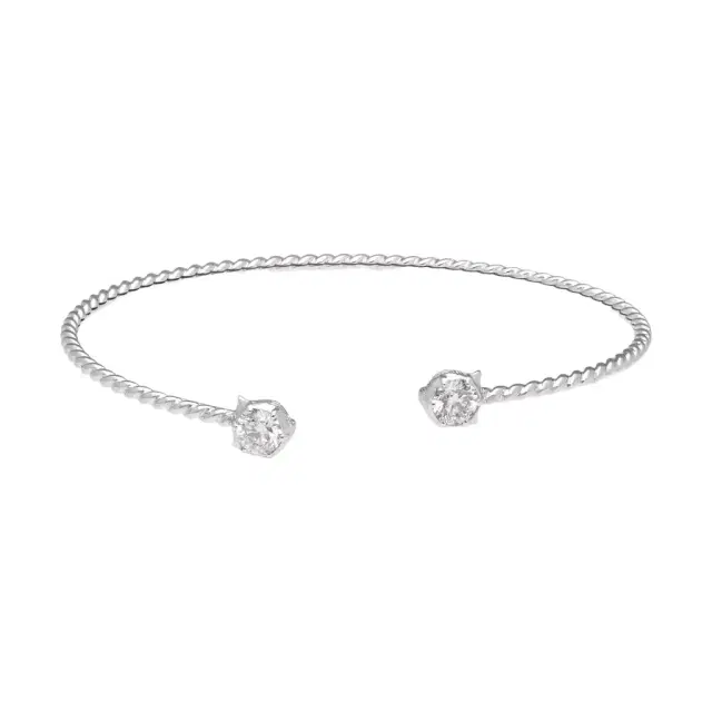 Gucci Le Marche des Merveilles 18K White Gold Diamond Bangle Bracelet by The Solist
