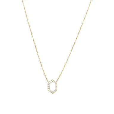 Hearts On Fire Hearts On Fire Charmed 18K Yellow Gold Hex Pendant by The Solist | Thumbnail 1