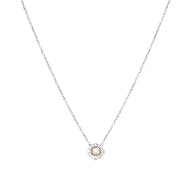 Hearts On Fire Hearts On Fire Liliana 18K Rose Gold & Platinum Flower Pendant by The Solist