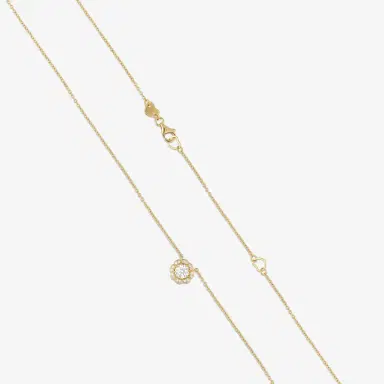 Hearts On Fire Hearts On Fire Lorelei 18K Rose Gold Diamond Halo Pendant by The Solist | Thumbnail 3