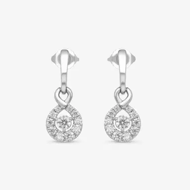 Hearts On Fire Hearts On Fire Optima 18K White Gold Diamond Drop Earrings by The Solist | Thumbnail 2