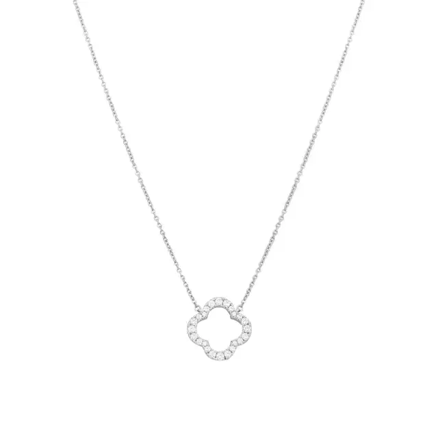 Hearts On Fire Signature 18K White Gold Diamond Petal Pendant by The Solist