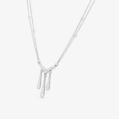 Hearts On Fire Hearts On Fire Triplicity 18K White Gold Drop Necklace by The Solist | Thumbnail 2