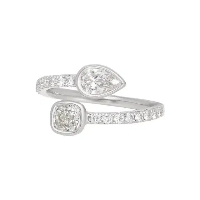 Ina Mar Ina Mar 18K White Gold Diamond Wrap Ring Sz. 6.25 by The Solist
