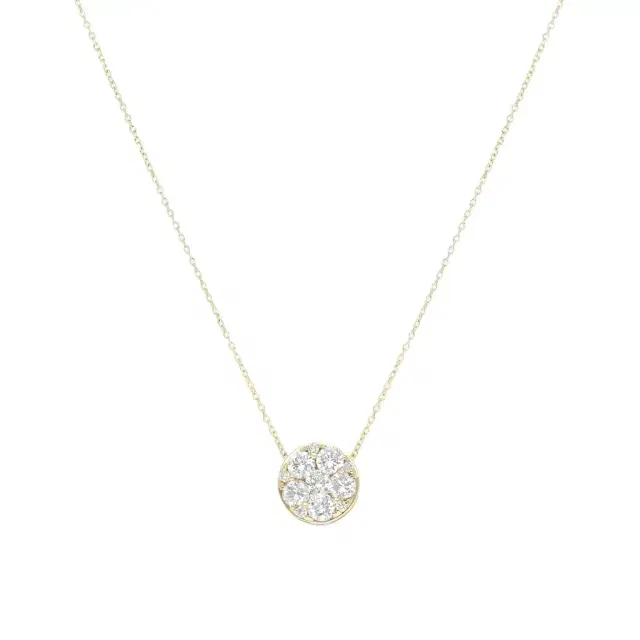 Ina Mar Ina Mar 18K Yellow Gold Diamond 1.05ct.twd. Cluster Pendant by The Solist