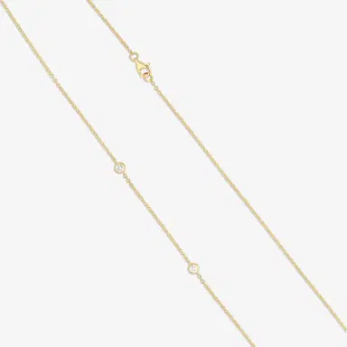 Ina Mar Ina Mar 18K Yellow Gold Round Diamond Cluster Pendant 18" by The Solist | Thumbnail 3