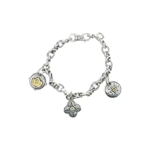 Konstantino Konstantino Sterling Silver Silver & 18K Yellow Gold Spinel Bracelet by The Solist