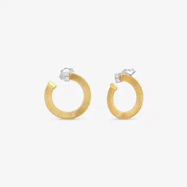 MARCO BICEGO Marco Bicego Masai 18K Yellow & White Gold Wrap Hoops Earrings by The Solist | Thumbnail 3 MARCO BICEGO Marco Bicego Masai 18K Yellow & White Gold Wrap Hoops Earrings by The Solist | Thumbnail 3