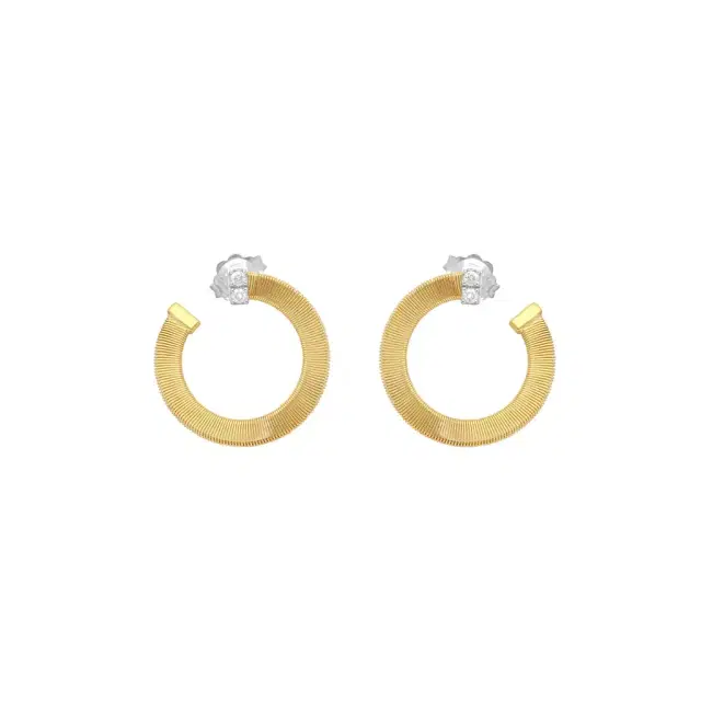 Marco Bicego Masai 18K Yellow & White Gold Wrap Hoops Earrings by The Solist