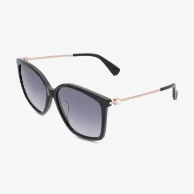 Max Mara Max Mara Women's Shiny Black & Gradient Smoke Square 56 mm Sunglasses by The Solist | Thumbnail 2 Max Mara Max Mara Women's Shiny Black & Gradient Smoke Square 56 mm Sunglasses by The Solist | Thumbnail 2