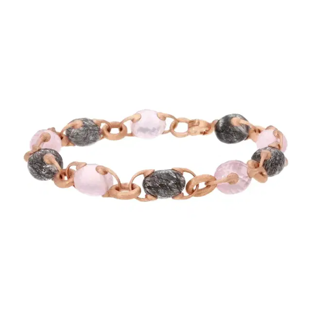 NANIS Nanis 18K Rose Gold Rutile Quartz Bracelet by The Solist