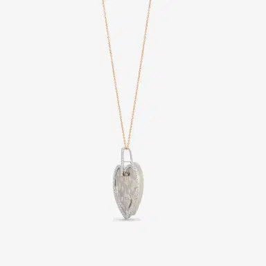 NANIS Nanis 18K White Gold and Yellow Gold Diamonds & Mother of Pearl Heart Pendant by The Solist | Thumbnail 3 NANIS Nanis 18K White Gold and Yellow Gold Diamonds & Mother of Pearl Heart Pendant by The Solist | Thumbnail 3