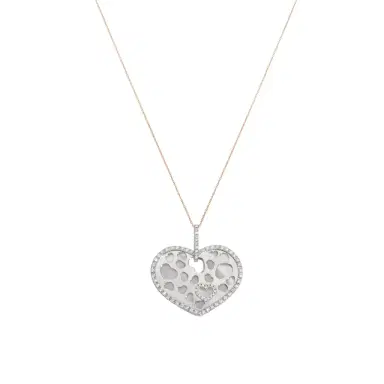 NANIS Nanis 18K White Gold and Yellow Gold Diamonds & Mother of Pearl Heart Pendant by The Solist | Thumbnail 1 NANIS Nanis 18K White Gold and Yellow Gold Diamonds & Mother of Pearl Heart Pendant by The Solist | Thumbnail 1