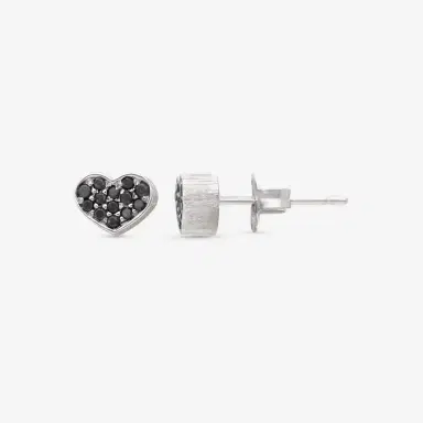 NANIS Nanis 18K White Gold Black Diamond Stud Earrings by The Solist | Thumbnail 3 NANIS Nanis 18K White Gold Black Diamond Stud Earrings by The Solist | Thumbnail 3