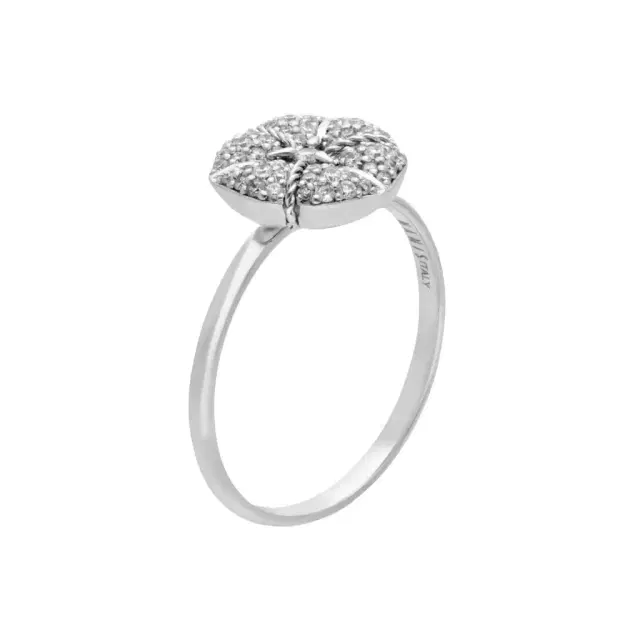 NANIS Nanis 18K White Gold Diamond Statement Ring Sz. 7.5 by The Solist