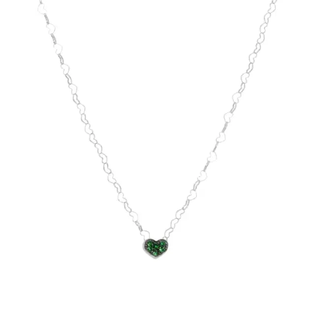 NANIS Nanis 18K White Gold Tsavorite Pendant Necklace by The Solist