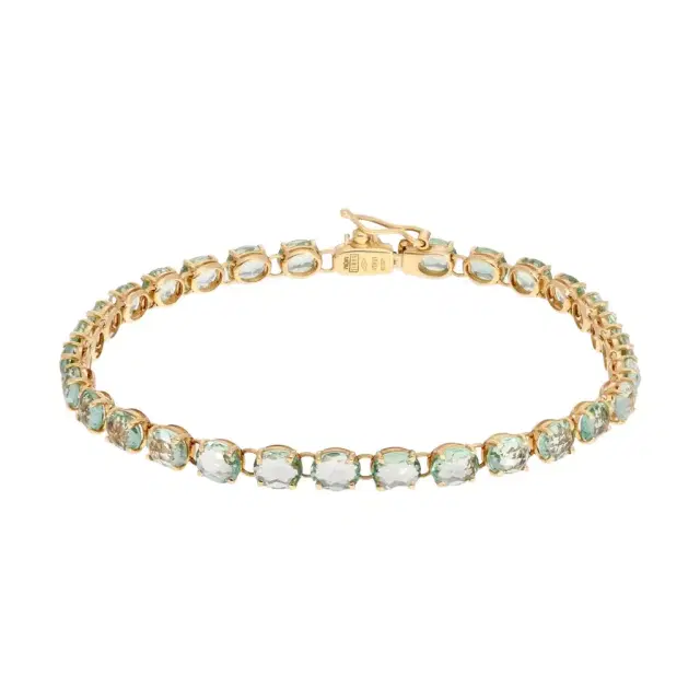 NANIS Nanis 18K Yellow Gold Blue Topaz Stone Bracelet by The Solist