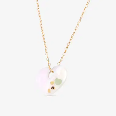 NANIS Nanis 18K Yellow Gold Chain Heart Necklace by The Solist | Thumbnail 2