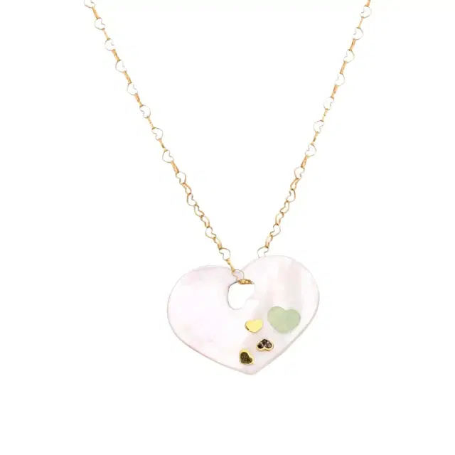 NANIS Nanis 18K Yellow Gold Chain Heart Necklace by The Solist