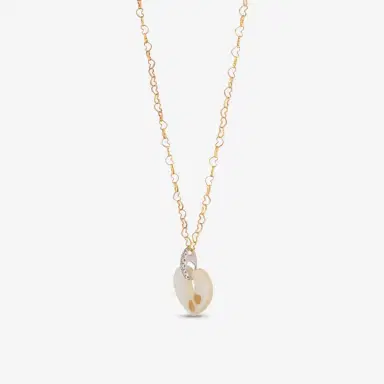NANIS Nanis 18K Yellow Gold Diamond & Mother of Pearl Heart Pendant Necklace by The Solist | Thumbnail 2