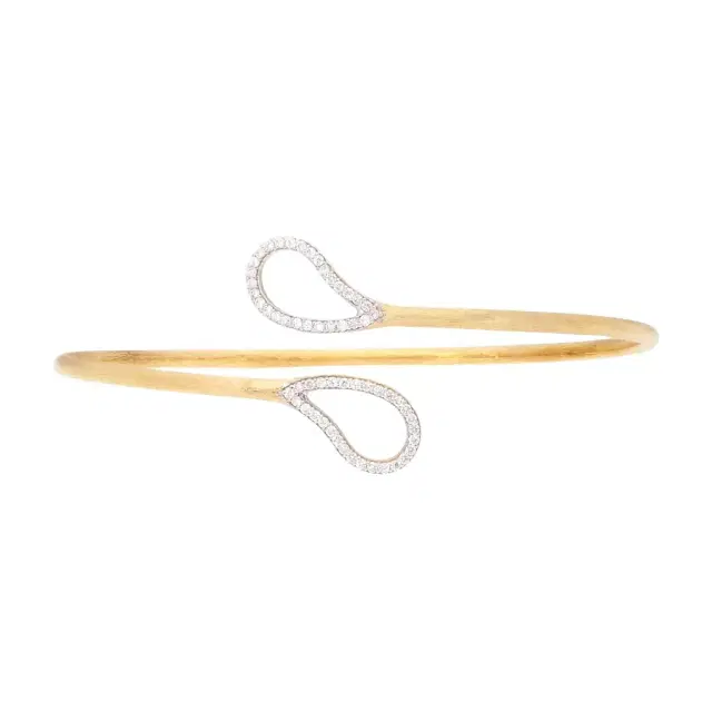 NANIS Nanis 18K Yellow Gold Diamond Bangle Bracelet by The Solist