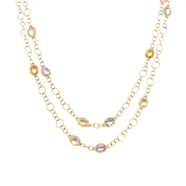 NANIS Nanis 18K Yellow Gold Multistone Necklace by The Solist