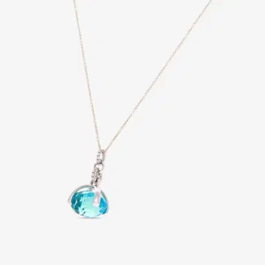 NANIS Nanis Bon Bon 18K White & Yellow Gold Diamond & Blue Topaz Pendant Necklace by The Solist | Thumbnail 2 NANIS Nanis Bon Bon 18K White & Yellow Gold Diamond & Blue Topaz Pendant Necklace by The Solist | Thumbnail 2