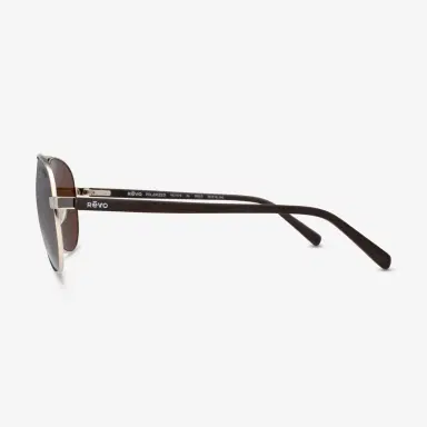 Revo Revo Crest Gold Terra Aviator 66mm Men's Sunglasses by The Solist | Thumbnail 3 Revo Revo Crest Gold Terra Aviator 66mm Men's Sunglasses by The Solist | Thumbnail 3
