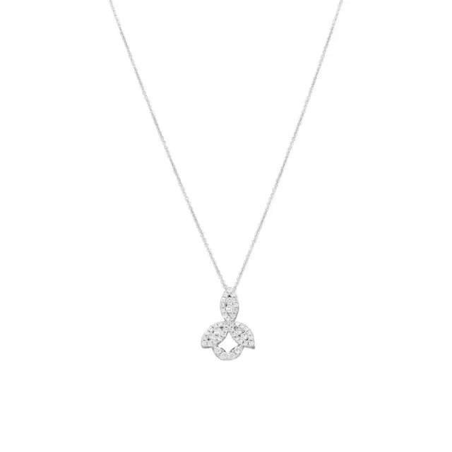Roberto Coin Roberto Coin 18K White Gold Diamond Pendant Necklace by The Solist