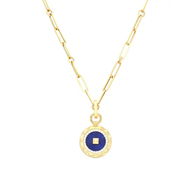 Roberto Coin Roberto Coin Obelisco 18K Rose Gold Diamond & Blue Lapis Pendant Necklace by The Solist