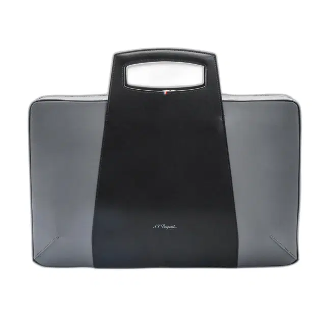 S.T. Dupont "Line D" Laser Grey and Black Cowhide Document Holder by The Solist