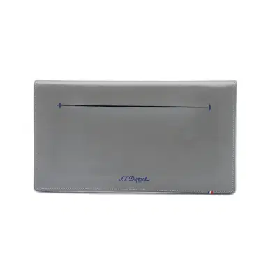 S.T. Dupont S.T. Dupont "Line D" Slim Grey and Blue Cowhide and Leather Travel Document Case by The Solist | Thumbnail 1 S.T. Dupont S.T. Dupont "Line D" Slim Grey and Blue Cowhide and Leather Travel Document Case by The Solist | Thumbnail 1