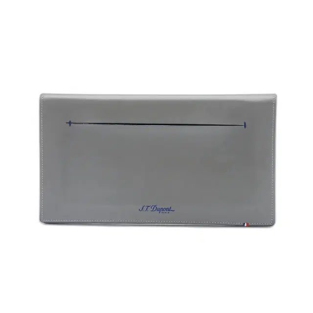 S.T. Dupont "Line D" Slim Grey and Blue Cowhide and Leather Travel Document Case by The Solist