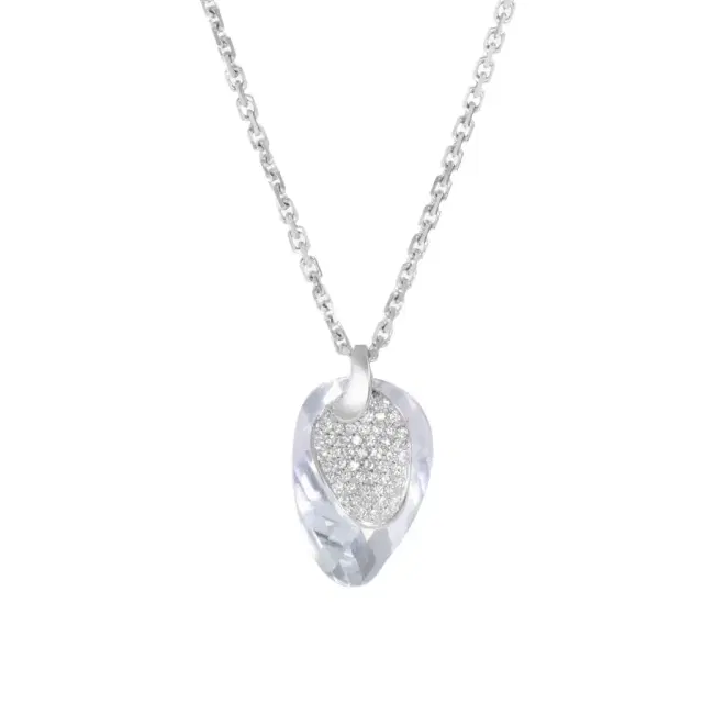 SuperOro 18K White Gold, Diamond and Prasiolite Pendant by The Solist