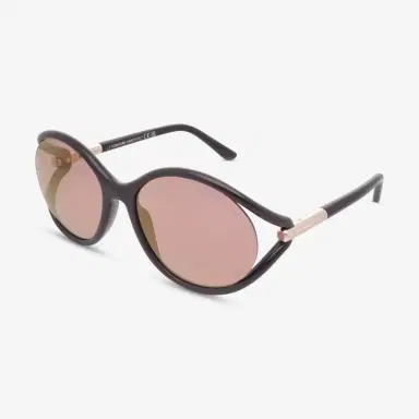 Tom Ford Tom Ford Melody Round Acetate & Metal 59mm Ladies Sunglasses by The Solist | Thumbnail 2