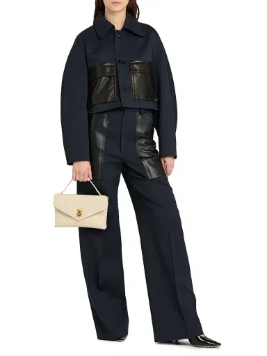 Bottega Veneta Women's Soft Lock Leather Shoulder Bag | Thumbnail 2 Bottega Veneta Women's Soft Lock Leather Shoulder Bag | Thumbnail 2