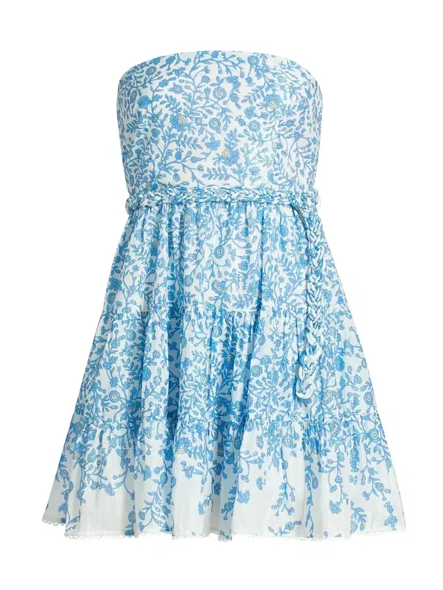 Poupette St Barth Women's Christine Bandeau Dress - Blue Lazuli