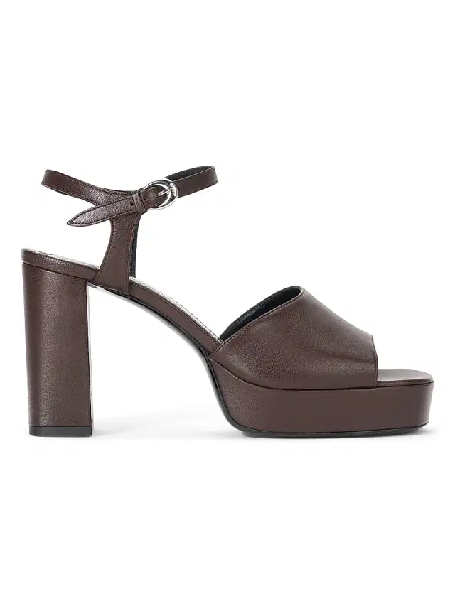 Staud Women's Jodie Leather 100MM Platform Heels - Espresso