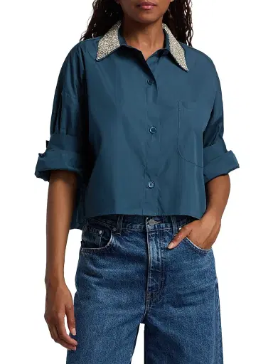 TWP Women's Next Ex Crystral Collar Shirt | Thumbnail 3 TWP Women's Next Ex Crystral Collar Shirt | Thumbnail 3