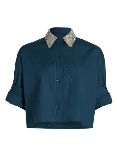 TWP Women's Next Ex Crystral Collar Shirt | Thumbnail 1 TWP Women's Next Ex Crystral Collar Shirt | Thumbnail 1